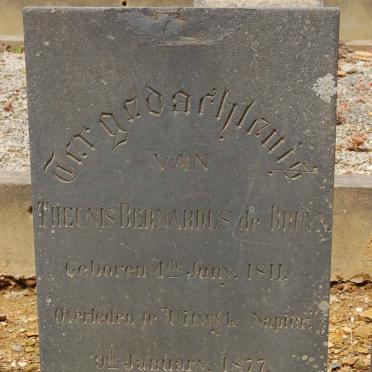 BRUYN Theunis Bernardus, de 1811-1877