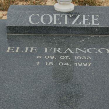 COETZEE Elie Francois 1933-1997