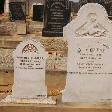 CILLIERS Anna 1896-1911 :: CILLIERS Winfred 1894-1897