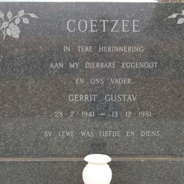 COETZEE  Gerrit Gustav 1941-1981