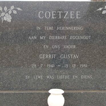 COETZEE  Gerrit Gustav 1941-1981
