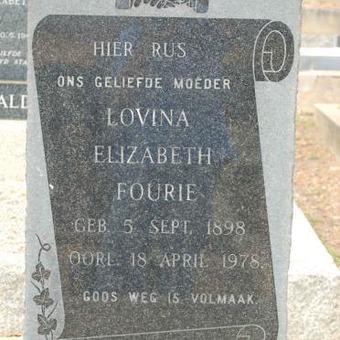 FOURIE Lovina Elizabeth 1898-1978