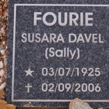 FOURIE Susara Davel 1925-2006