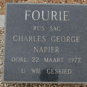 FOURIE Charles George Napier -1977