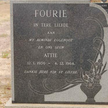 FOURIE Attie 1936-1964
