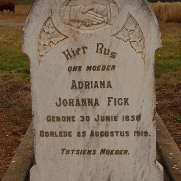 FICK Adriana Johanna 1858-1919