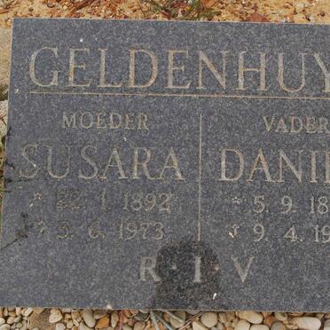 GELDENHUYS Daniel 1880-1965 &amp; Susara 1892-1973