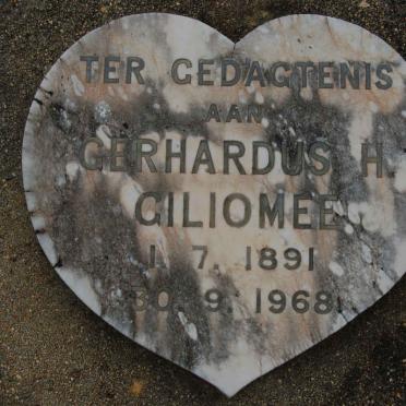 GILIOMEE Gerhardus H. 1891-1968