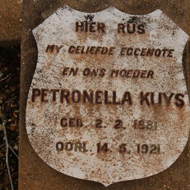 KUYS Petronella 1881-1921