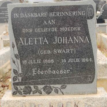 KOCK Aletta Johanna, de nee SWART 1888-1964