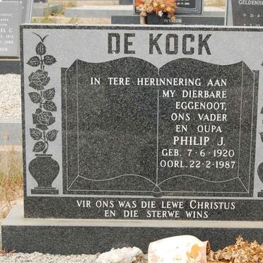 KOCK Philip J., de 1920-1987