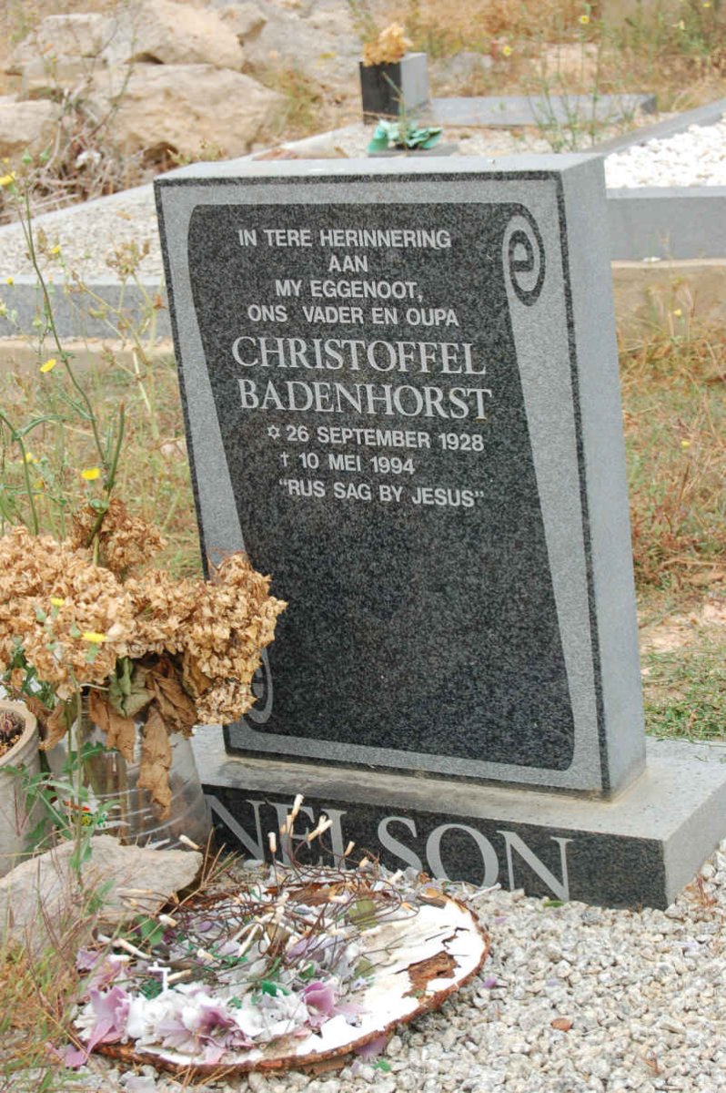 NELSON Christoffel Badenhorst 1928-1994