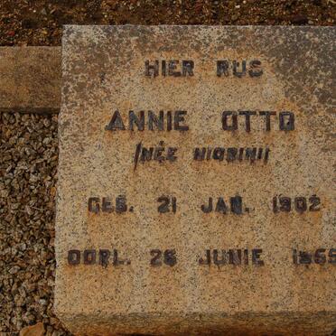 OTTO Annie nee NIGRINI 1902-1955