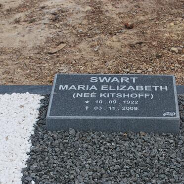 SWART Maria Elizabeth nee KITSHOFF 1922-2009