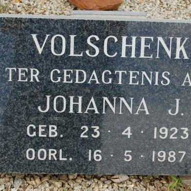 VOLSCHENK Johanna J. 1923-1987