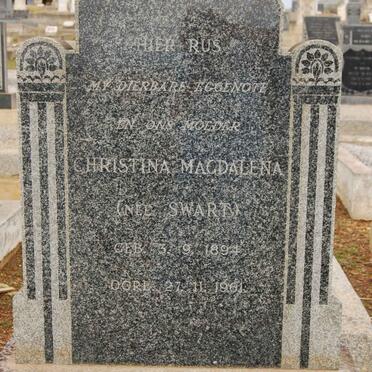 VERMEULEN Christina Magdalena nee SWART 1894-1961