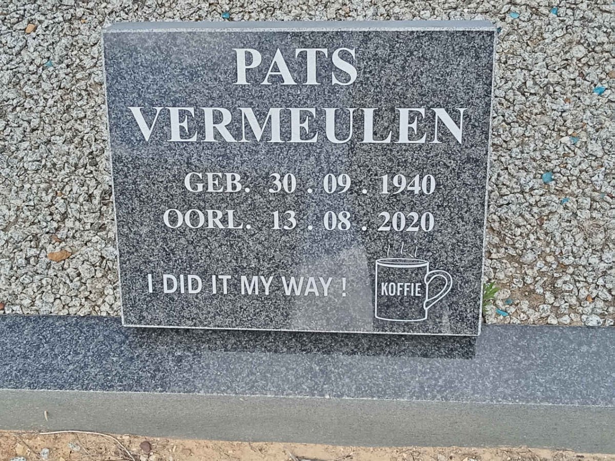 VERMEULEN Pats 1940-2020