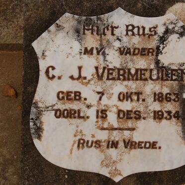 VERMEULEN C.J. 1863-1934