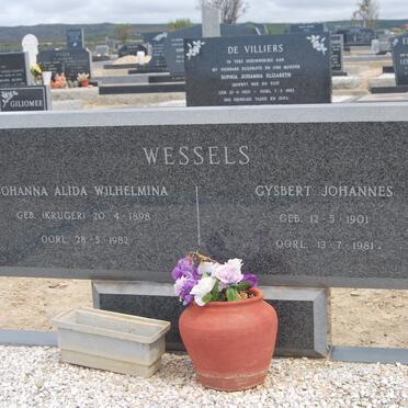 WESSELS Gysbert Johannes 1901-1981 &amp; Johanna Alida Wilhelmina KRUGER 1898-1982