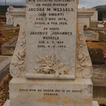 WESSELS Jacobus Johannes 1866-1943 &amp; Jacoba M. SWART 1872-1926