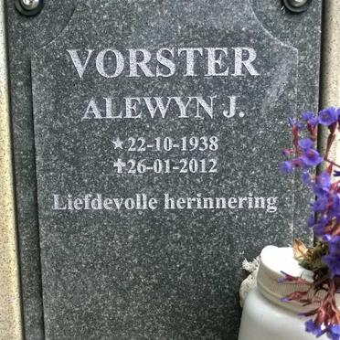 VORSTER Alewyn J. 1938-2012