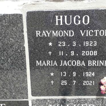 HUGO Raymond Victor 1923-2008 &amp; Maria Jacoba BRINK 1924-2021