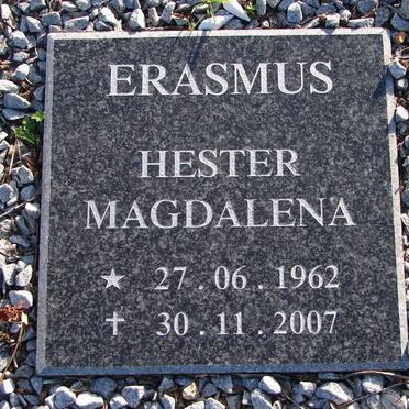 ERASMUS Hester Magdalena 1962-2007