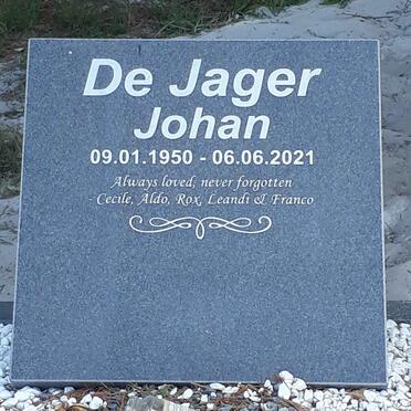 JAGER Johan, de 1950-2021