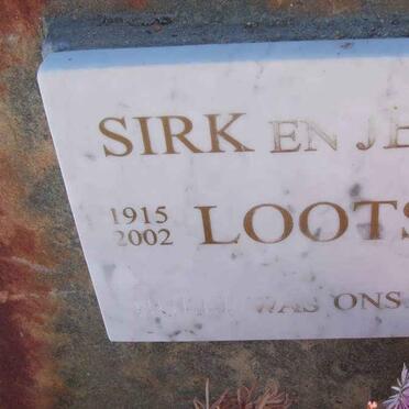 LOOTS Sirk 1915-2002 &amp; Jean 1919-2004