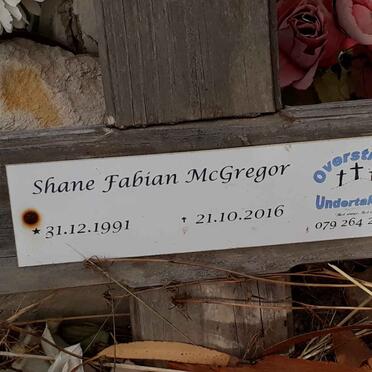McGREGOR Shane Fabian 1991-2016