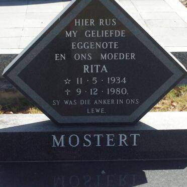 MOSTERT Rita 1934-1980