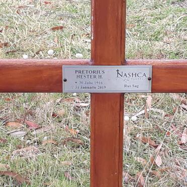 PRETORIUS Hester H. 1916-2019