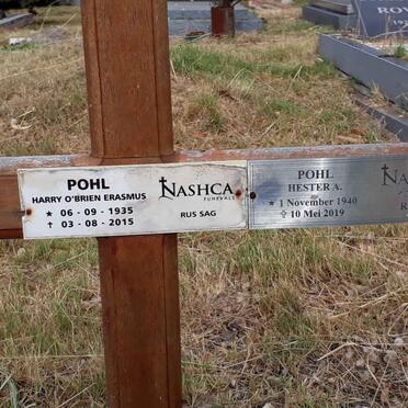 POHL Harry O'Brien Erasmus 1935-2015 &amp; Hester A. 1940-2019