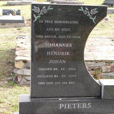 PIETERS Johannes Hendrik Johan 1951-1996