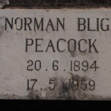 PEACOCK Norman Bligh 1894-1959