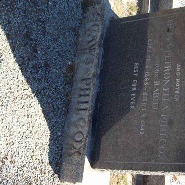 PHILCOX Louisa Petronella nee RABIE 1863-1949 :: CAWS May nee PHILCOX 1894-1953