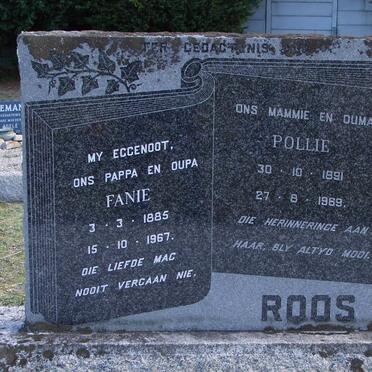 ROOS Fanie 1885-1967 &amp; Pollie 1891-1969