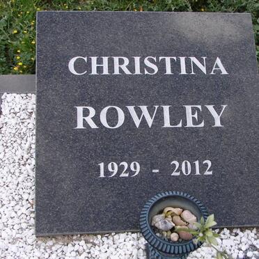 ROWLEY Christina 1929-2012