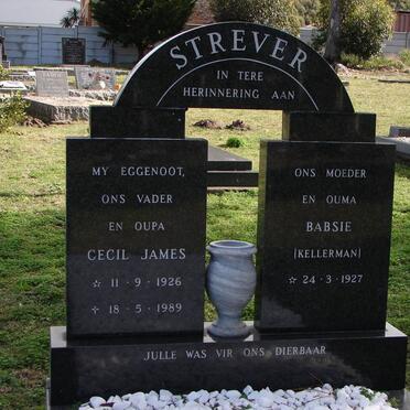 STREVER Cecil James 1926-1989 &amp; Babsie KELLERMAN 1927-