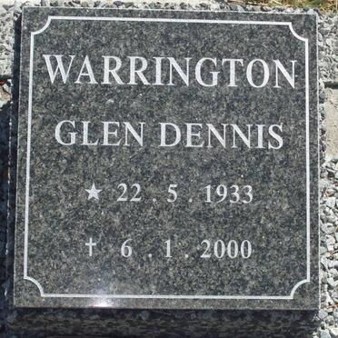 WARRINGTON Glen Dennis 1933-2000