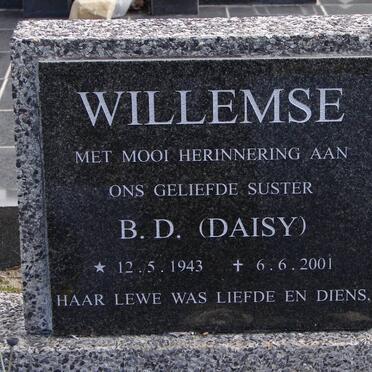 WILLEMSE B.D. 1943-2001