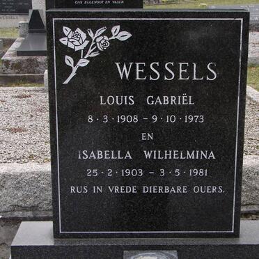 WESSELS Louis Gabriël 1908-1973 &amp; Isabella Wilhelmina 1903-1981