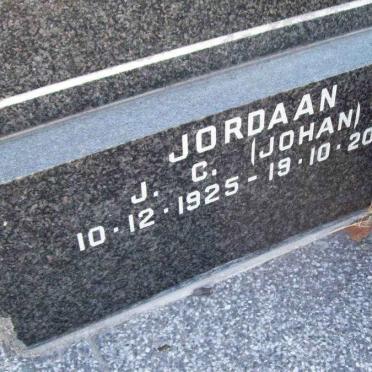 JORDAAN J.C. 1925-2001