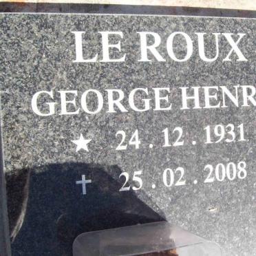ROUX George Henry, le 1931-2008