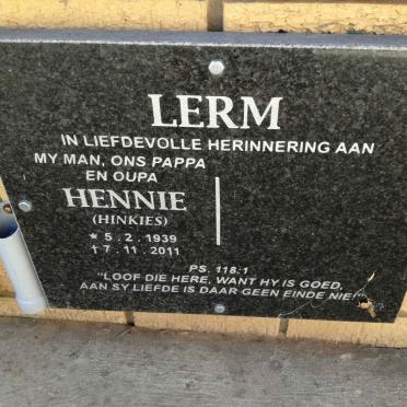 LERM Hennie 1939-2011