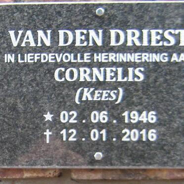 DRIEST Cornelis, van den 1946-2016