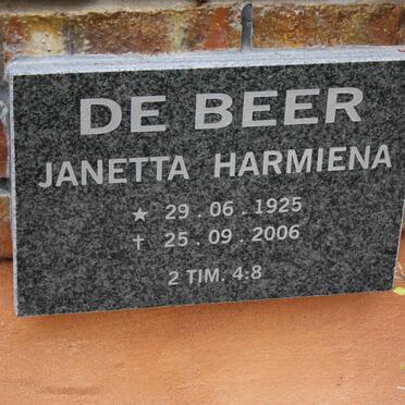 BEER Janetta Harmiena,de 1925-2006