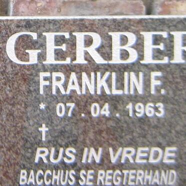 GERBER Franklin F. 1963-
