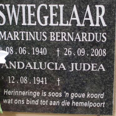 SWIEGELAAR Martinus Bernardus 1940-2008 &amp; Andalucia Judea 1941-