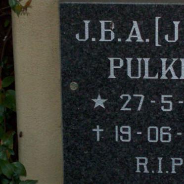 PULKER J.B.A.  1927-2001